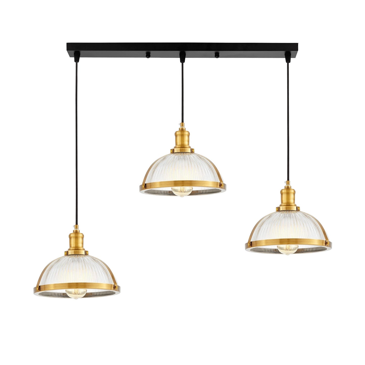 TRIPLE LOFT BRASS PENDANT LAMP BRICO W3 PRO - LuminaLux