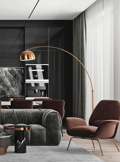 AZURRO B1 BRASS FLOOR STANDING LAMP - LuminaLux