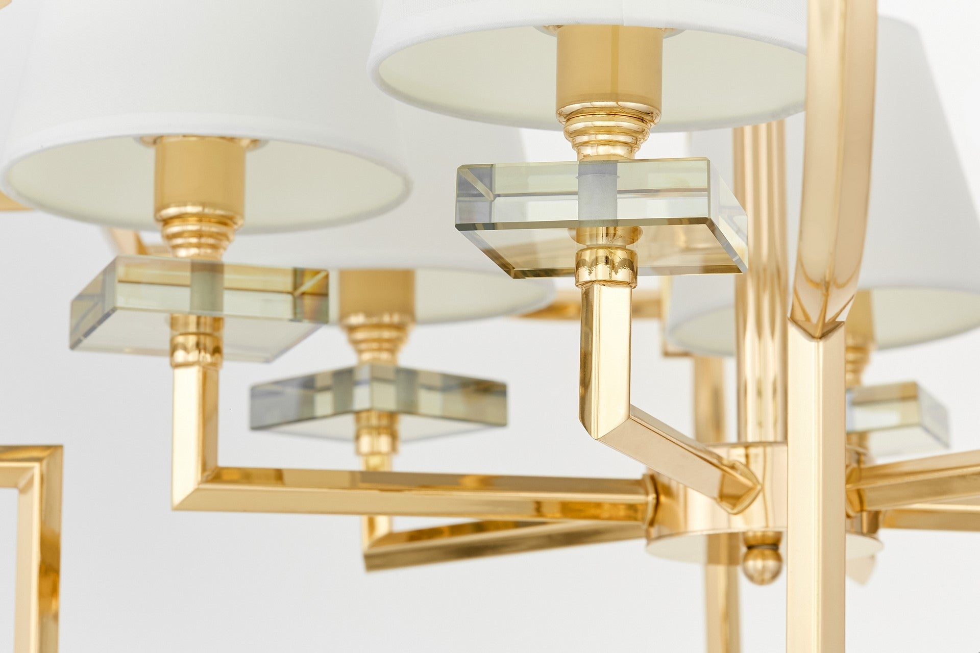 BALTIMORE W6 MODERN WHITE - GOLD PENDANT LAMP - LuminaLux