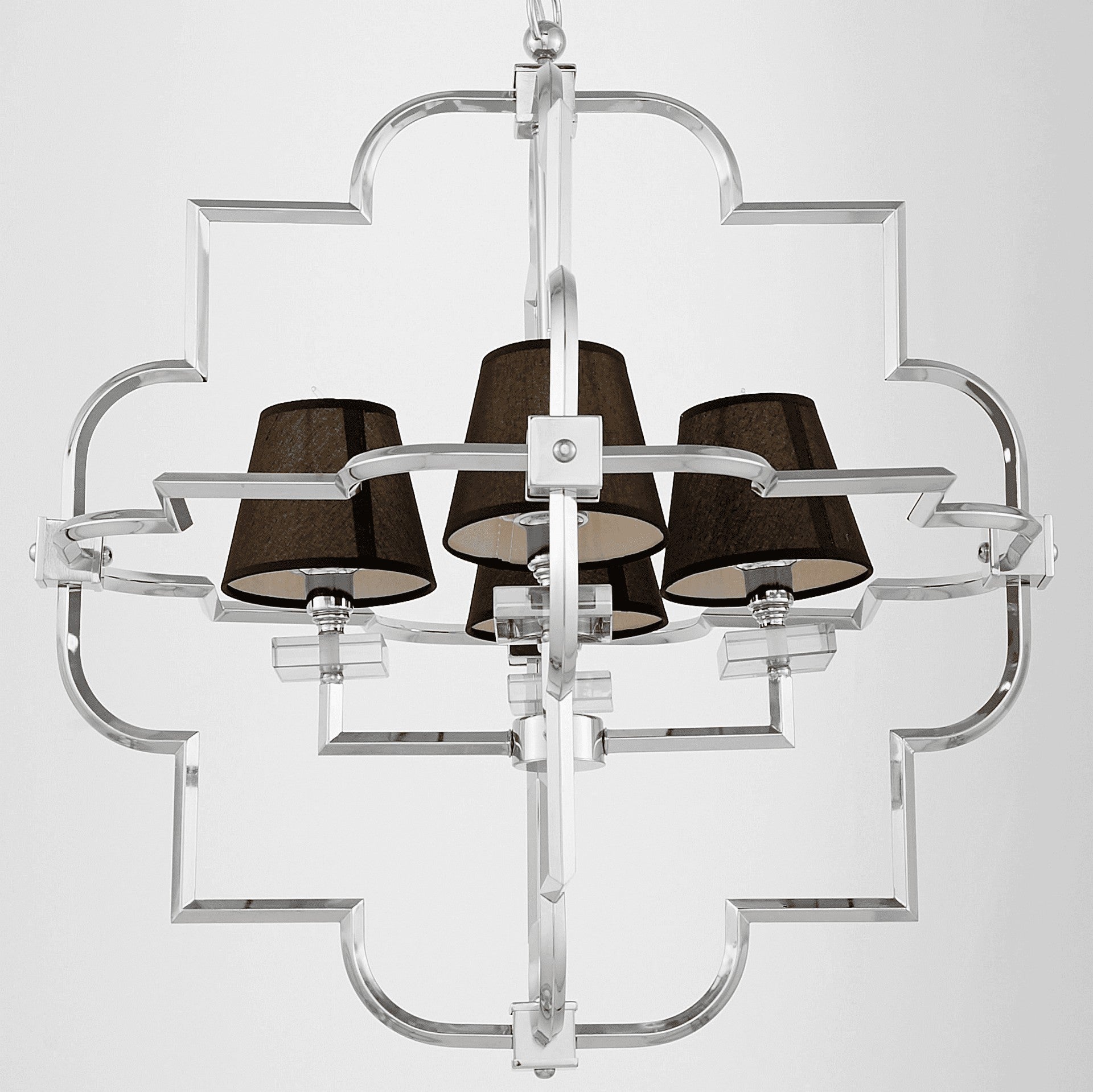 BLACK - CHROME MODERN PENDANT LAMP BALTIMORE W4 - LuminaLux