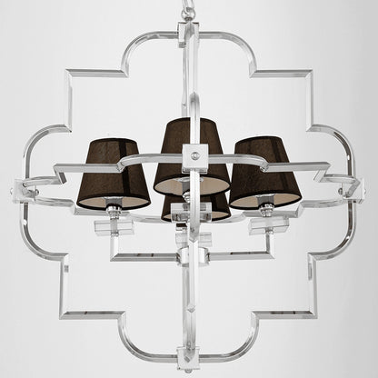 BLACK - CHROME MODERN PENDANT LAMP BALTIMORE W4 - LuminaLux