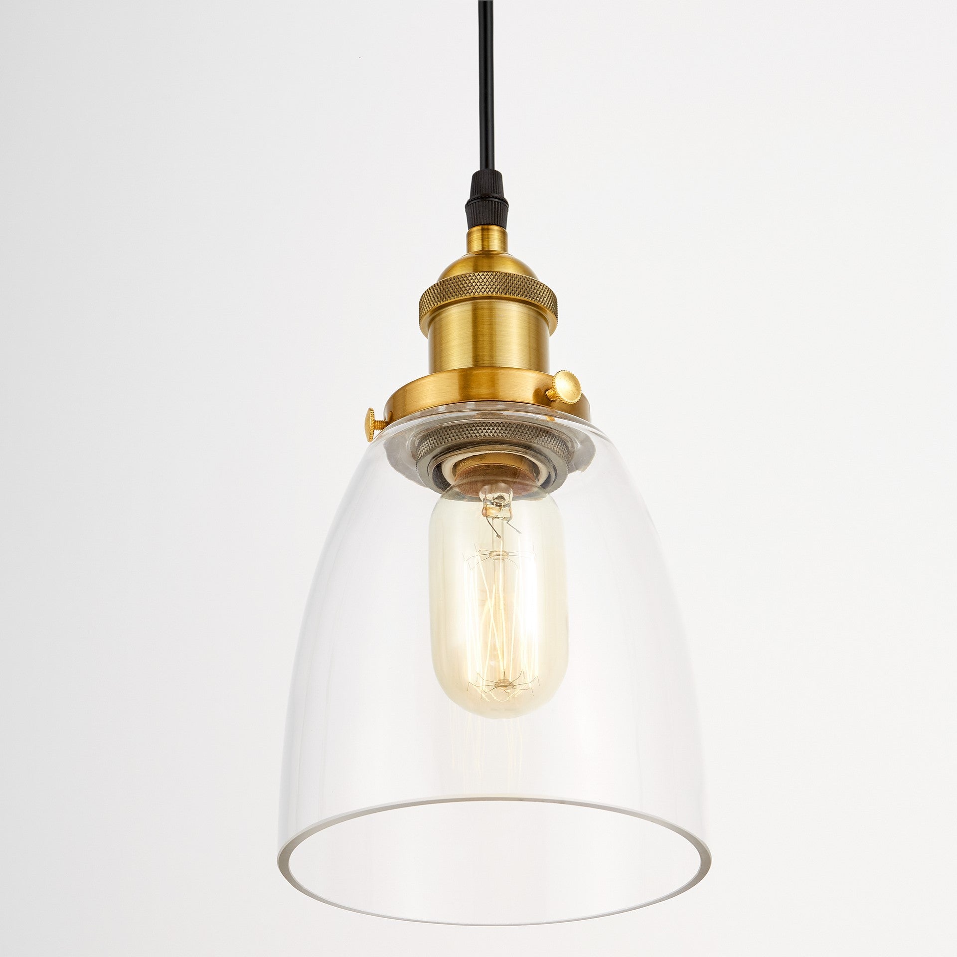 BRASS PENDANT LAMP FABI W1 - LuminaLux