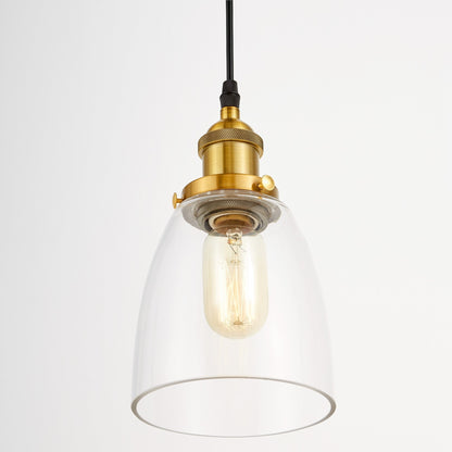 BRASS PENDANT LAMP FABI W1 - LuminaLux