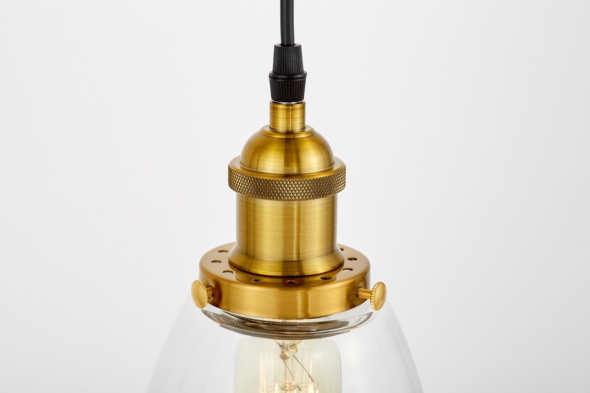 BRASS PENDANT LAMP FABI W1 - LuminaLux