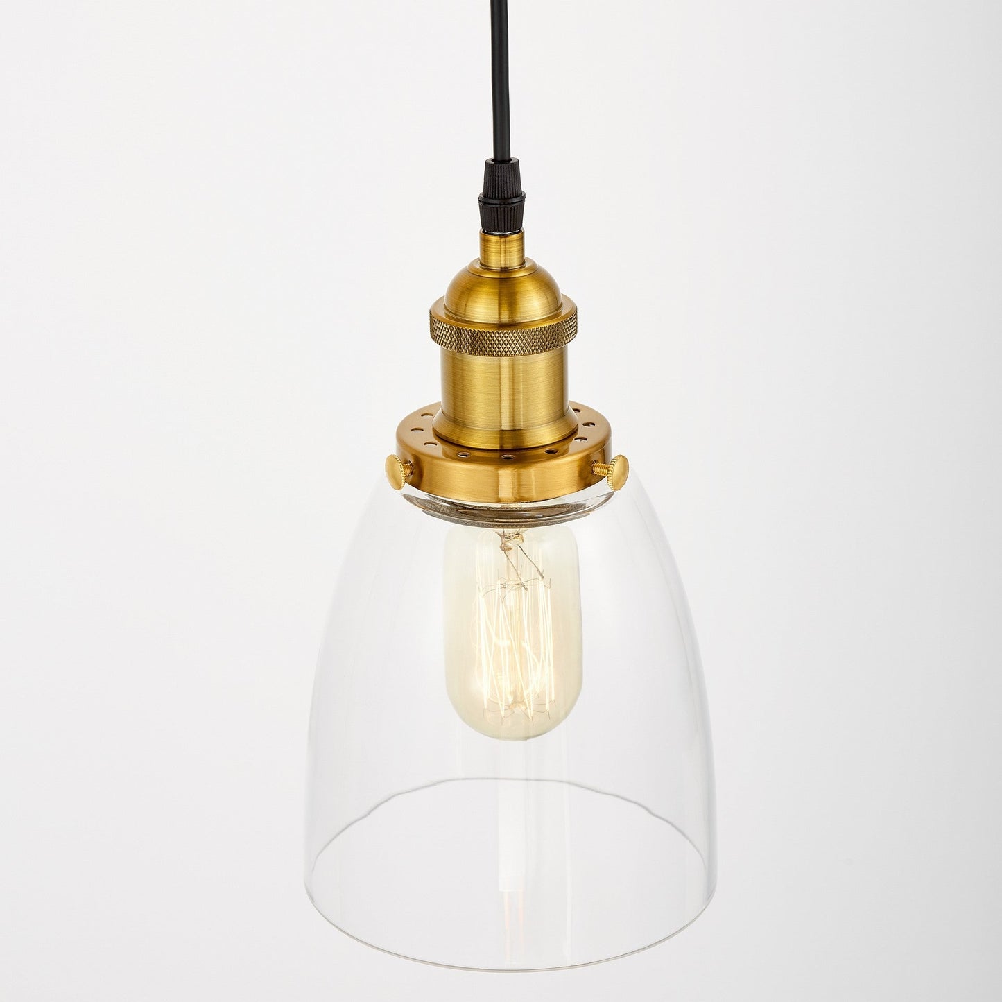 BRASS PENDANT LAMP FABI W1 - LuminaLux