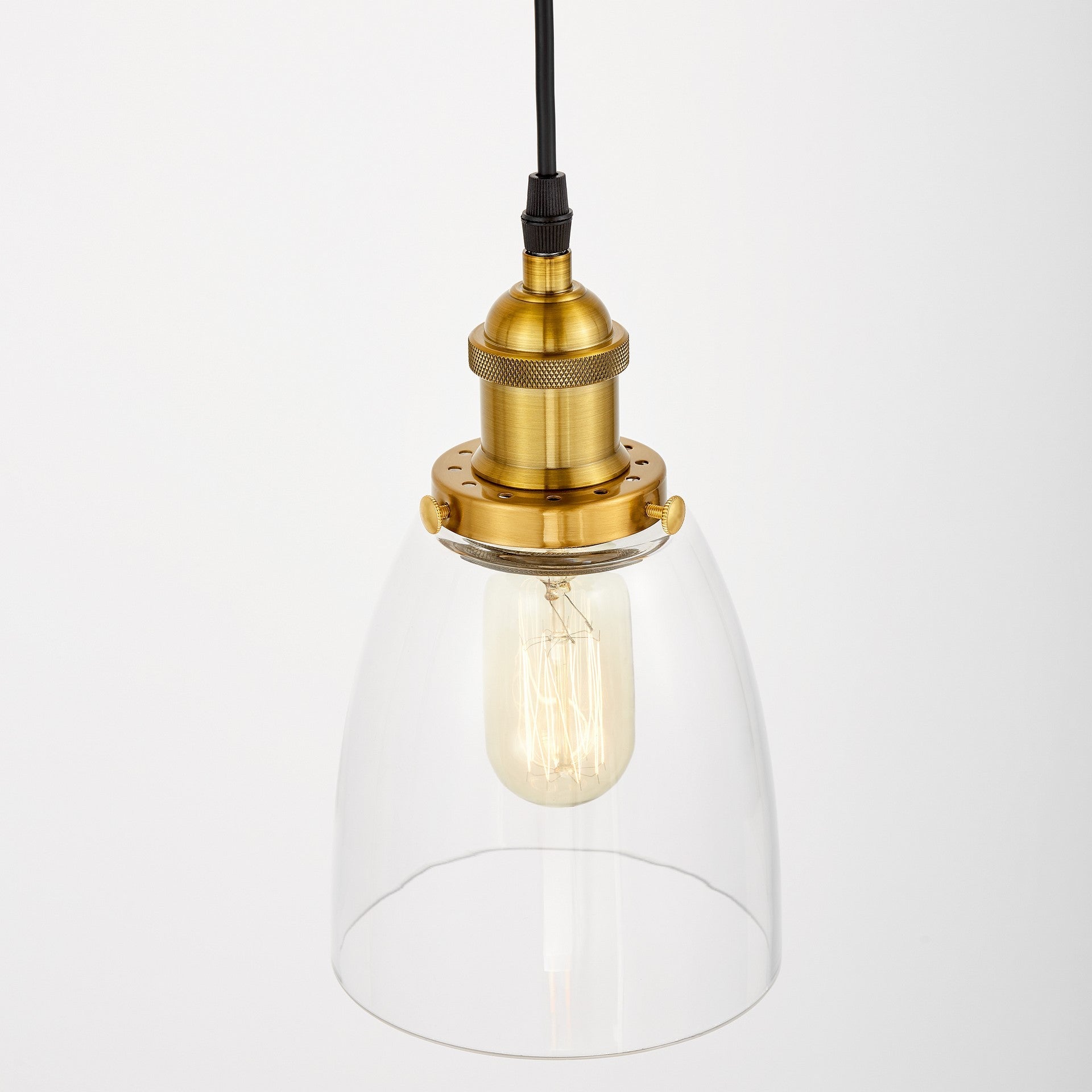 BRASS PENDANT LAMP FABI W1 - LuminaLux