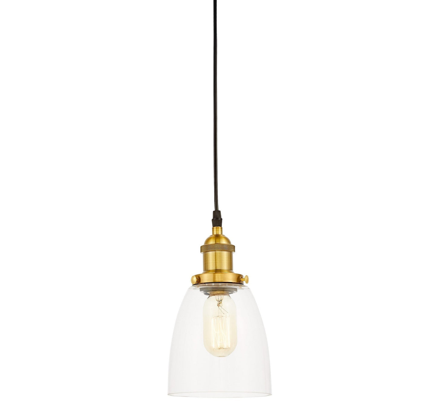 BRASS PENDANT LAMP FABI W1 - LuminaLux