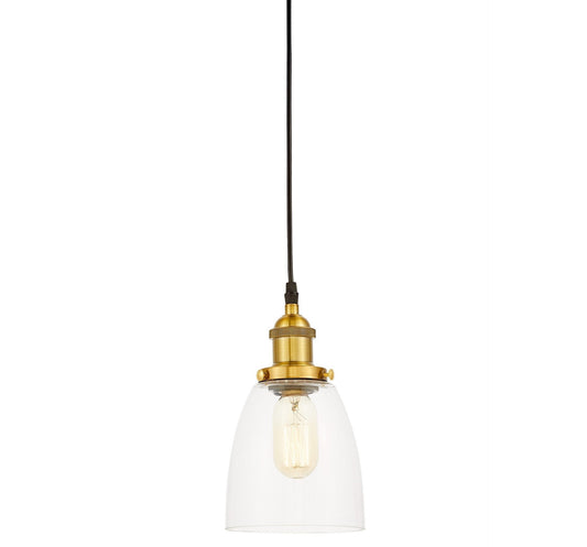 BRASS PENDANT LAMP FABI W1 - LuminaLux