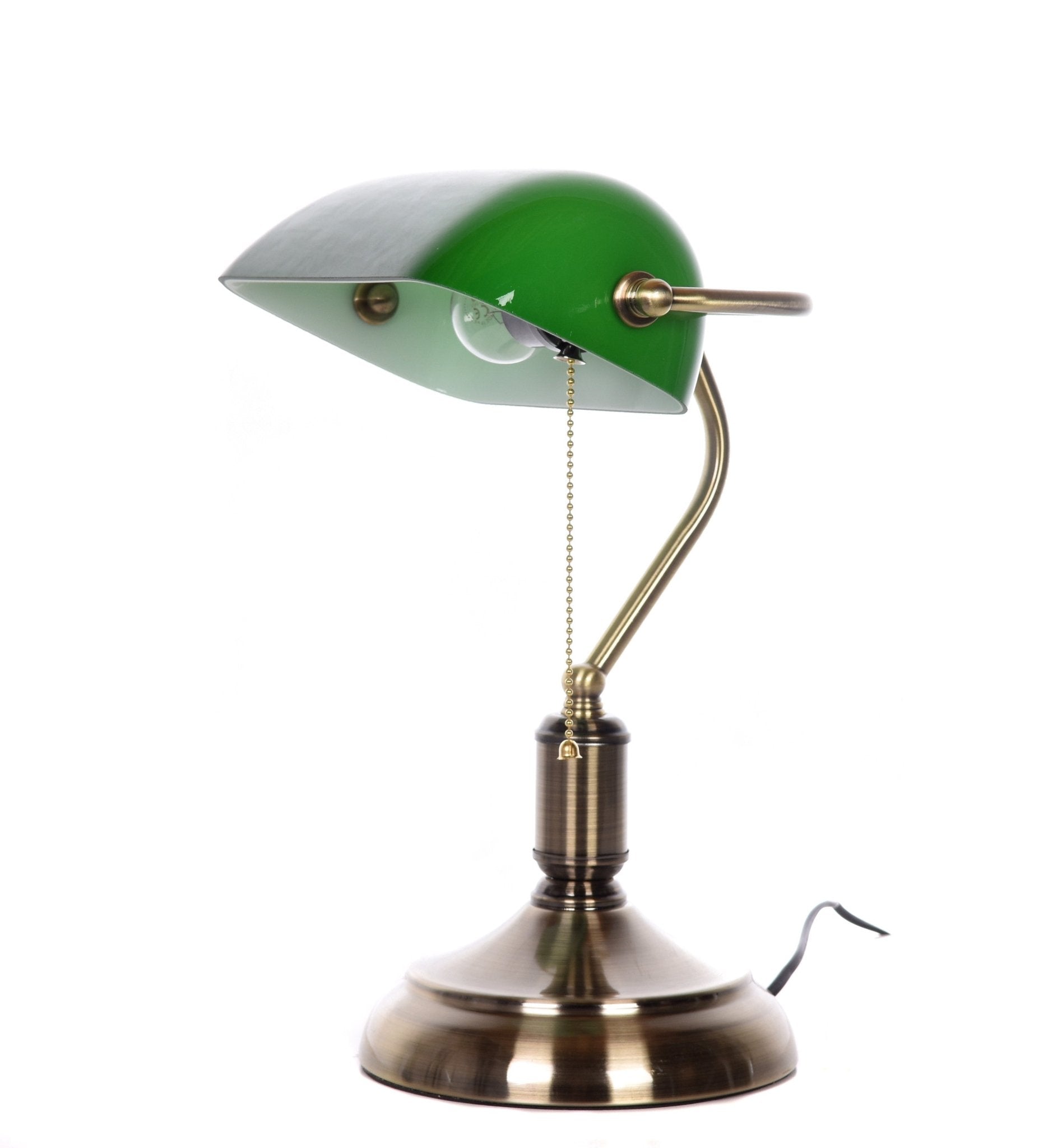 CLASSIC BANKER GREEN DESK LAMP BANKER CLASSIC - LuminaLux