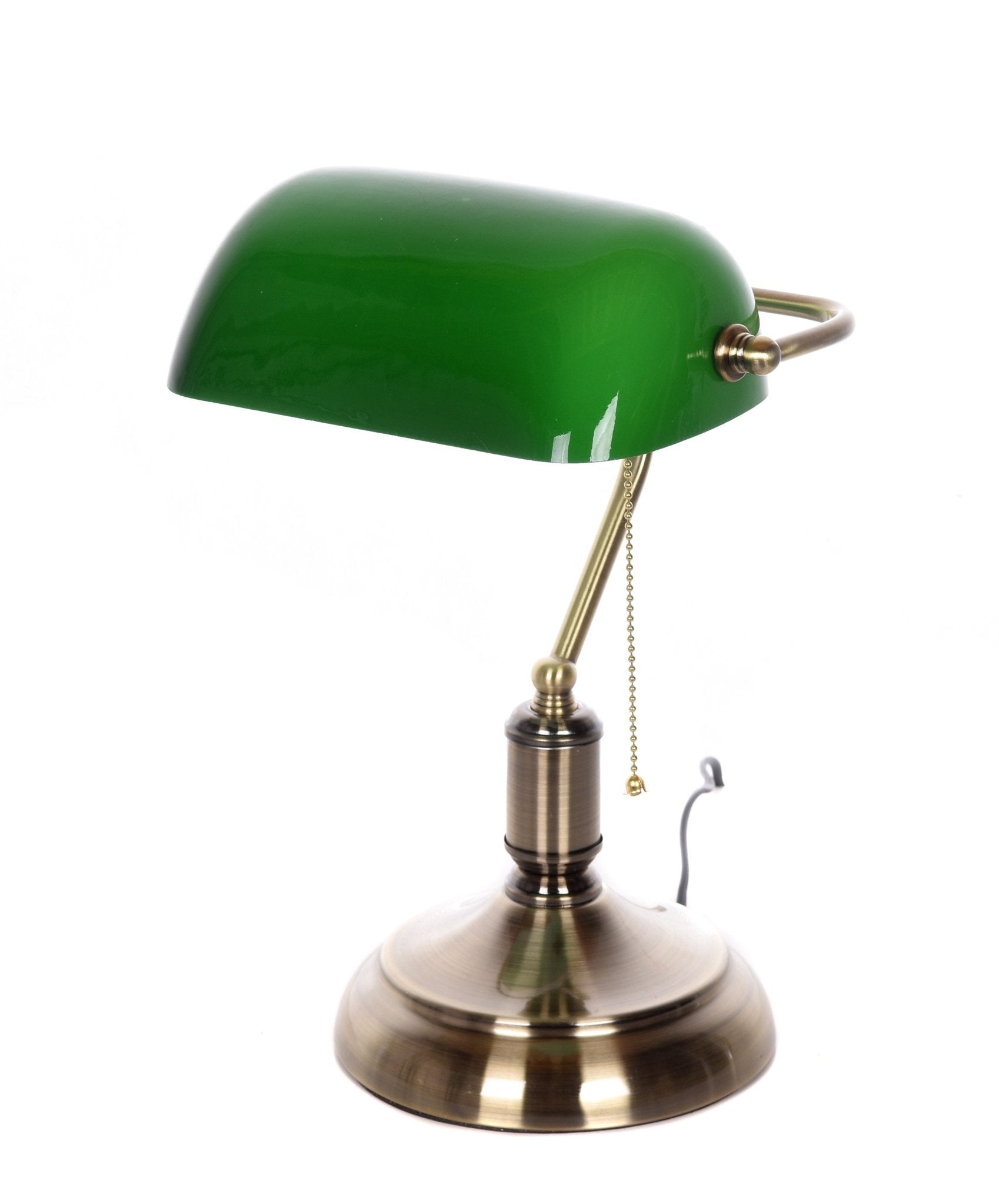 CLASSIC BANKER GREEN DESK LAMP BANKER CLASSIC - LuminaLux