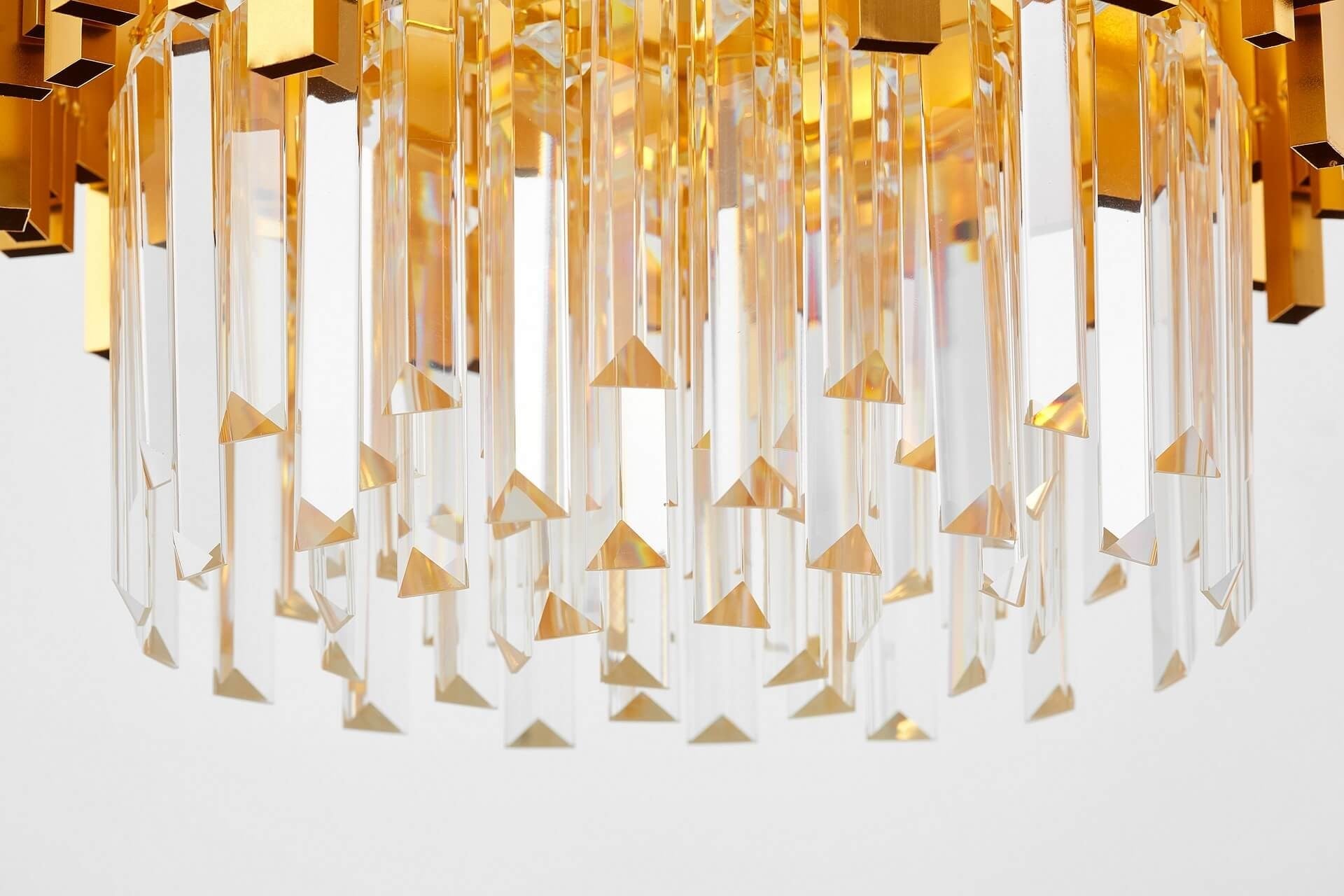 CLASSIC CRYSTAL CHANDELIER GOLD FERA D40 - LuminaLux