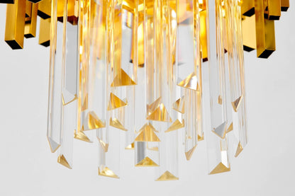 CLASSIC GOLD CRYSTAL CHANDELIER FERA D25 - LuminaLux