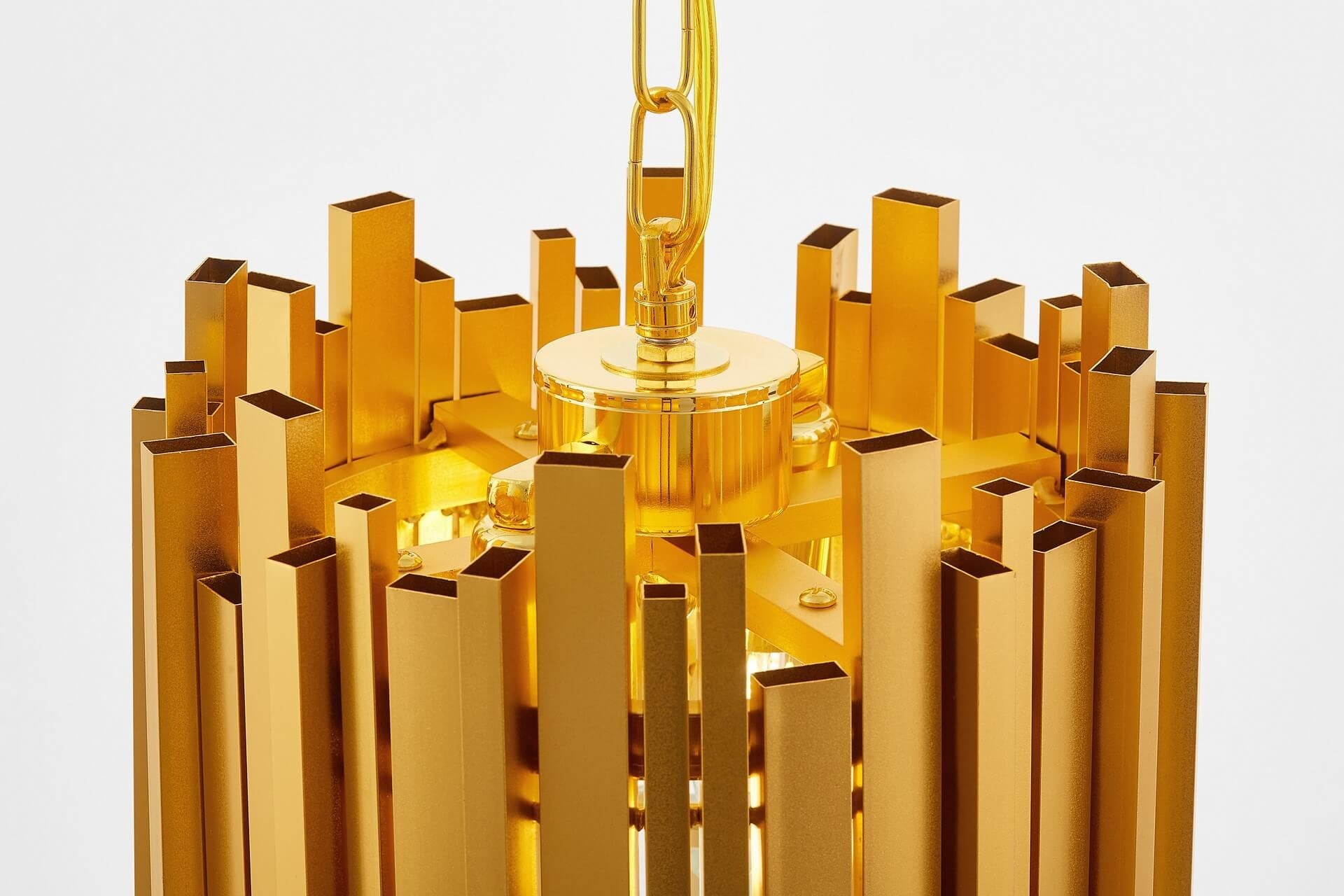 CLASSIC GOLD CRYSTAL CHANDELIER FERA D25 - LuminaLux