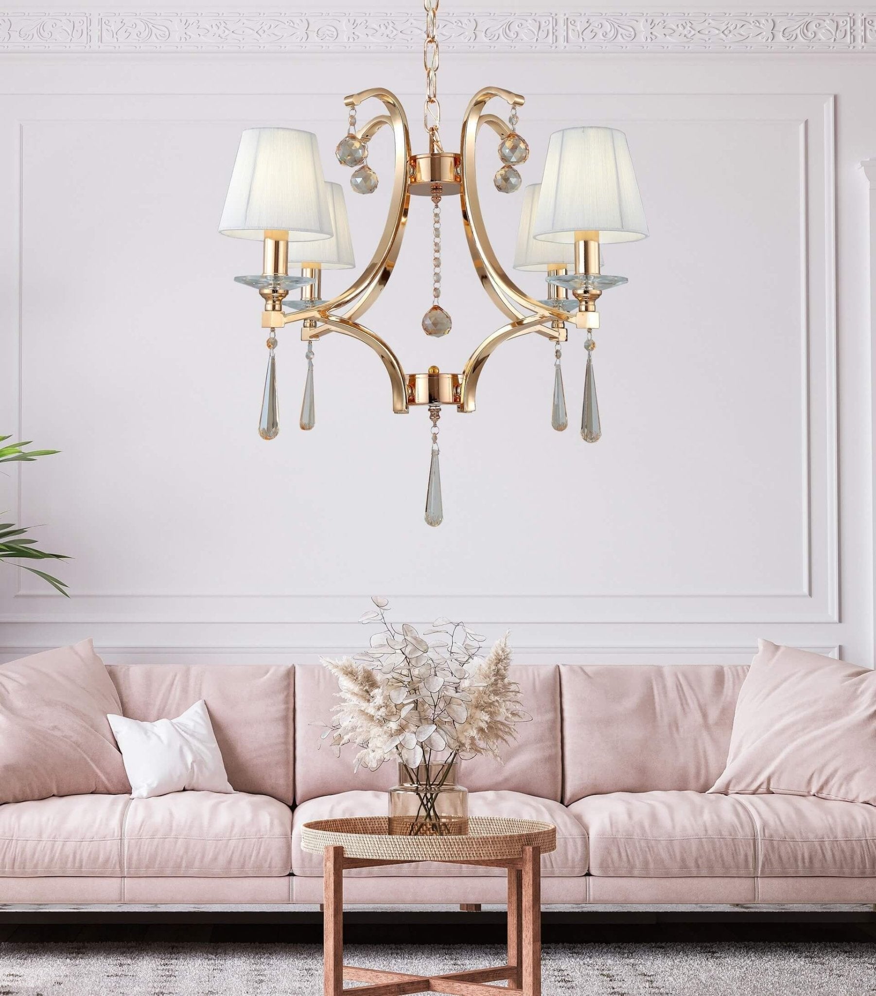 CLASSIC GOLD CRYSTAL CHANDELIER VENISIA W4 - LuminaLux