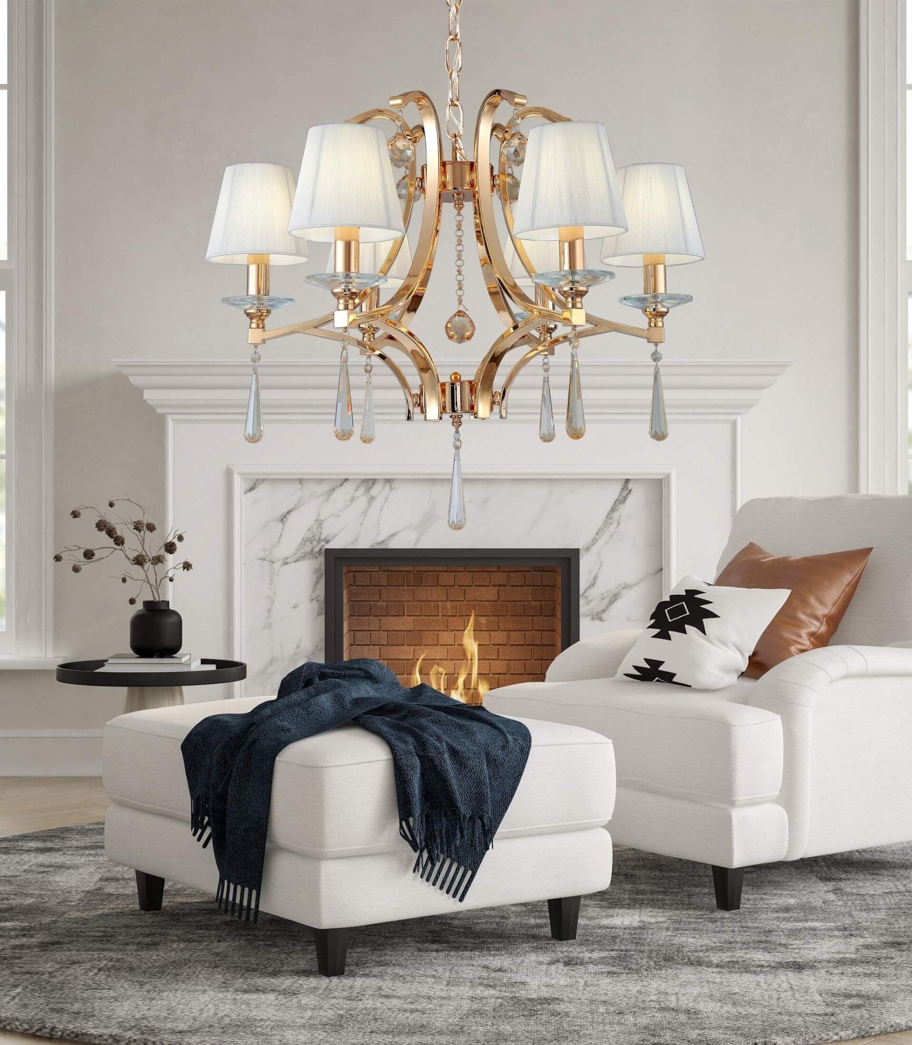 CLASSIC GOLD CRYSTAL CHANDELIER VENISIA W6 - LuminaLux