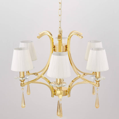CLASSIC GOLD CRYSTAL CHANDELIER VENISIA W6 - LuminaLux