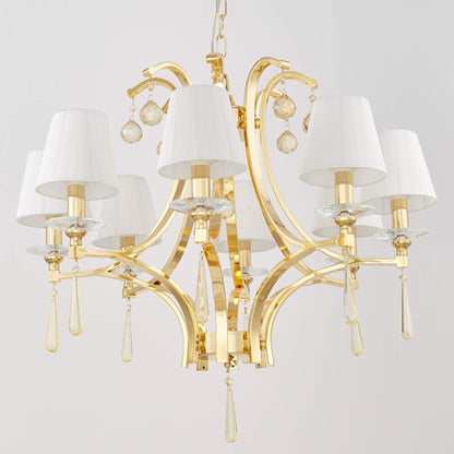 CLASSIC GOLD CRYSTAL CHANDELIER VENISIA W8 - LuminaLux