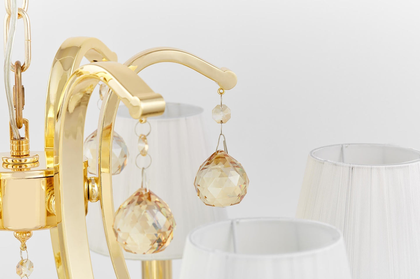 CLASSIC GOLD CRYSTAL CHANDELIER VENISIA W8 - LuminaLux