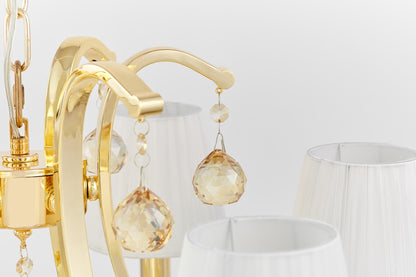 CLASSIC GOLD CRYSTAL CHANDELIER VENISIA W8 - LuminaLux