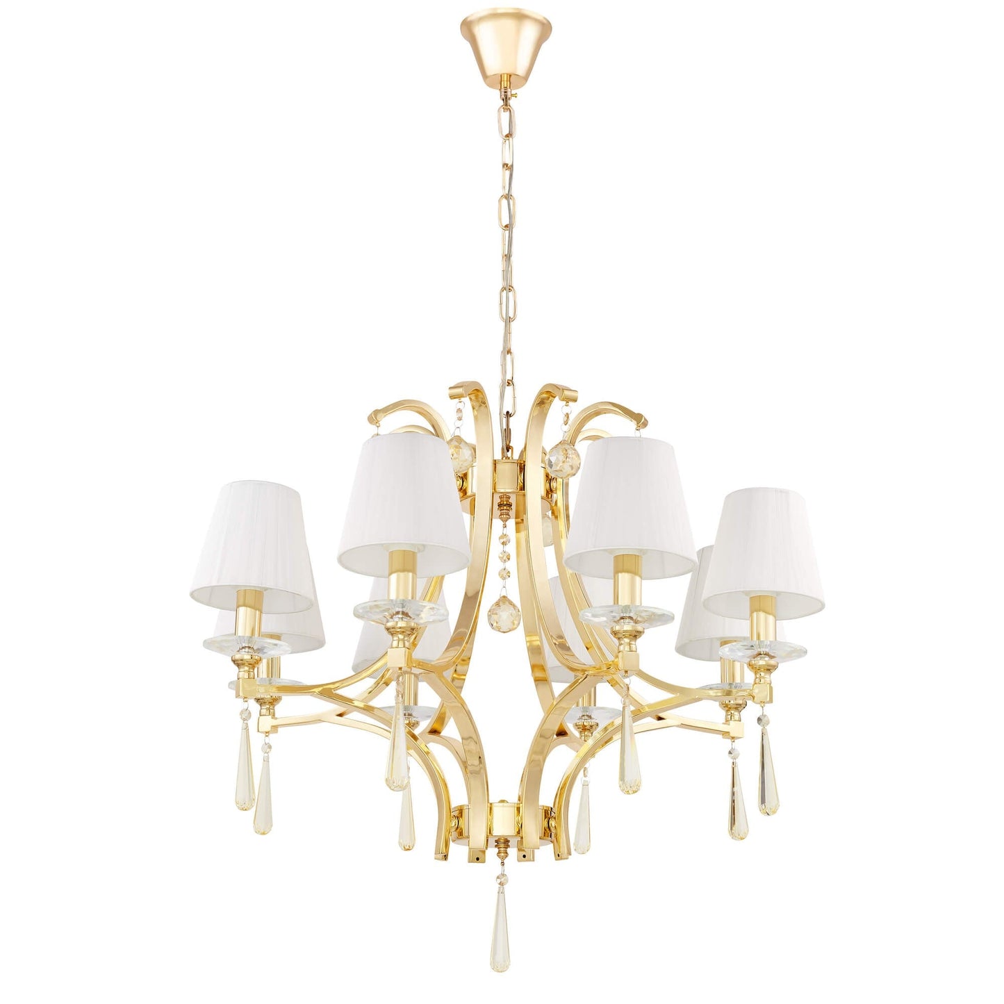 CLASSIC GOLD CRYSTAL CHANDELIER VENISIA W8 - LuminaLux