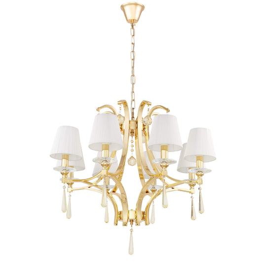 CLASSIC GOLD CRYSTAL CHANDELIER VENISIA W8 - LuminaLux
