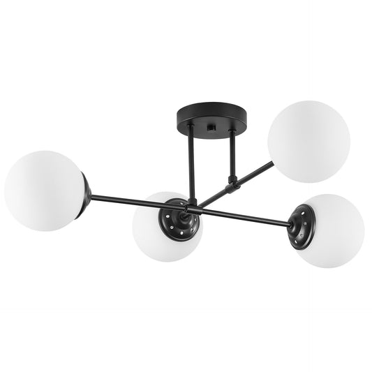 MODERNE HÄNGENDE DECKENLEUCHTE SCHWARZ FINO W4 