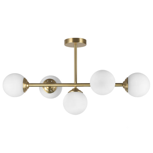 MODERN PENDANT CEILING LAMP BRUSHED GOLD FINO W5