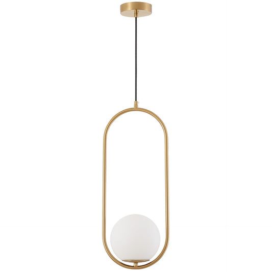 MODERN BRUSHED GOLD PENDANT LAMP VERO 1B