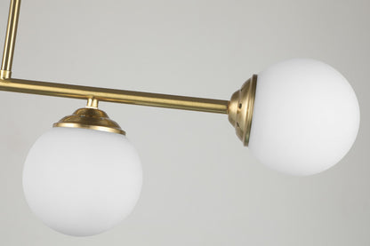 MODERNE PENDELLEUCHTE GOLD GEBÜRSTET FINO W4