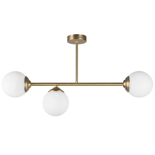 MODERN PENDANT CEILING LAMP BRUSHED GOLD FINO W3