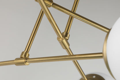 MODERNE HÄNGELEUCHTE IN GEBÜRSTETEM GOLD FINO W6
