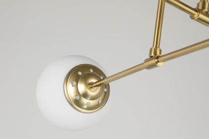 MODERNE HÄNGELEUCHTE IN GEBÜRSTETEM GOLD FINO W6