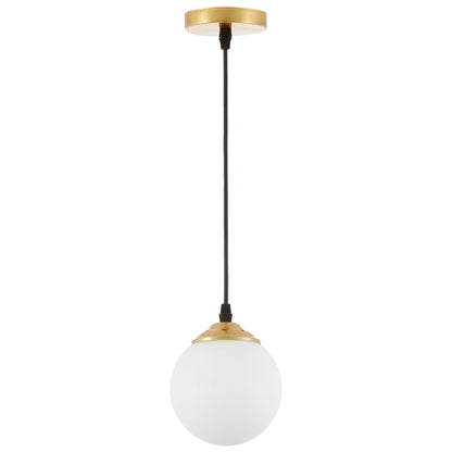 MODERNE PENDELLEUCHTE GOLD GEBÜRSTET FINO W1