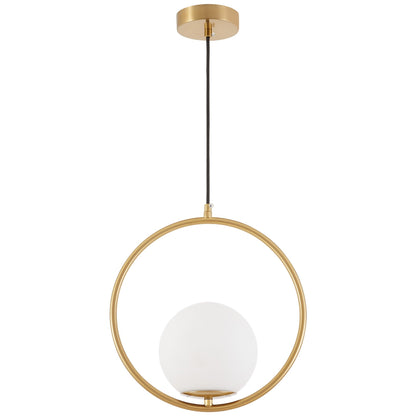 MODERNE PENDELLEUCHTE GOLD GEBÜRSTET VERO 1A