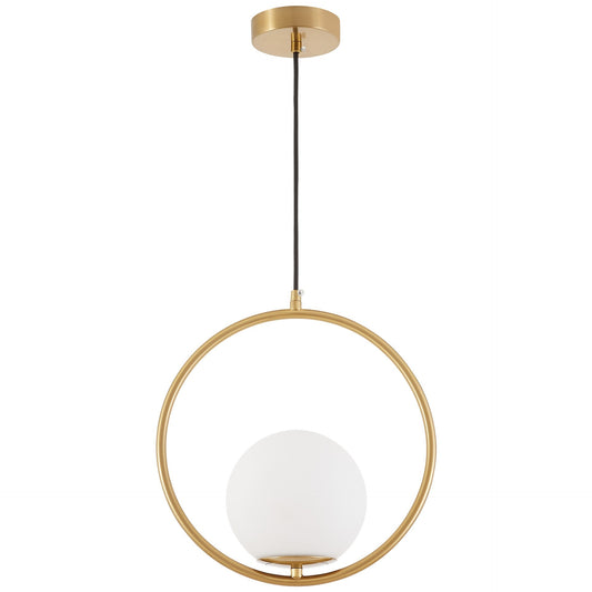 MODERN PENDANT LAMP BRUSHED GOLD VERO 1A