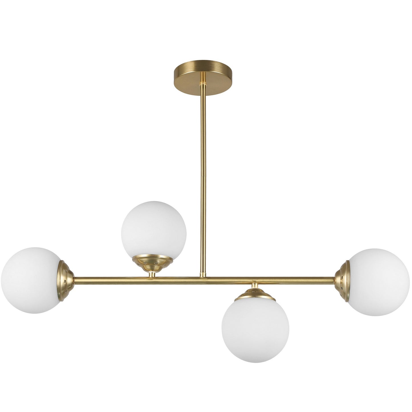MODERNE PENDELLEUCHTE GOLD GEBÜRSTET FINO W4