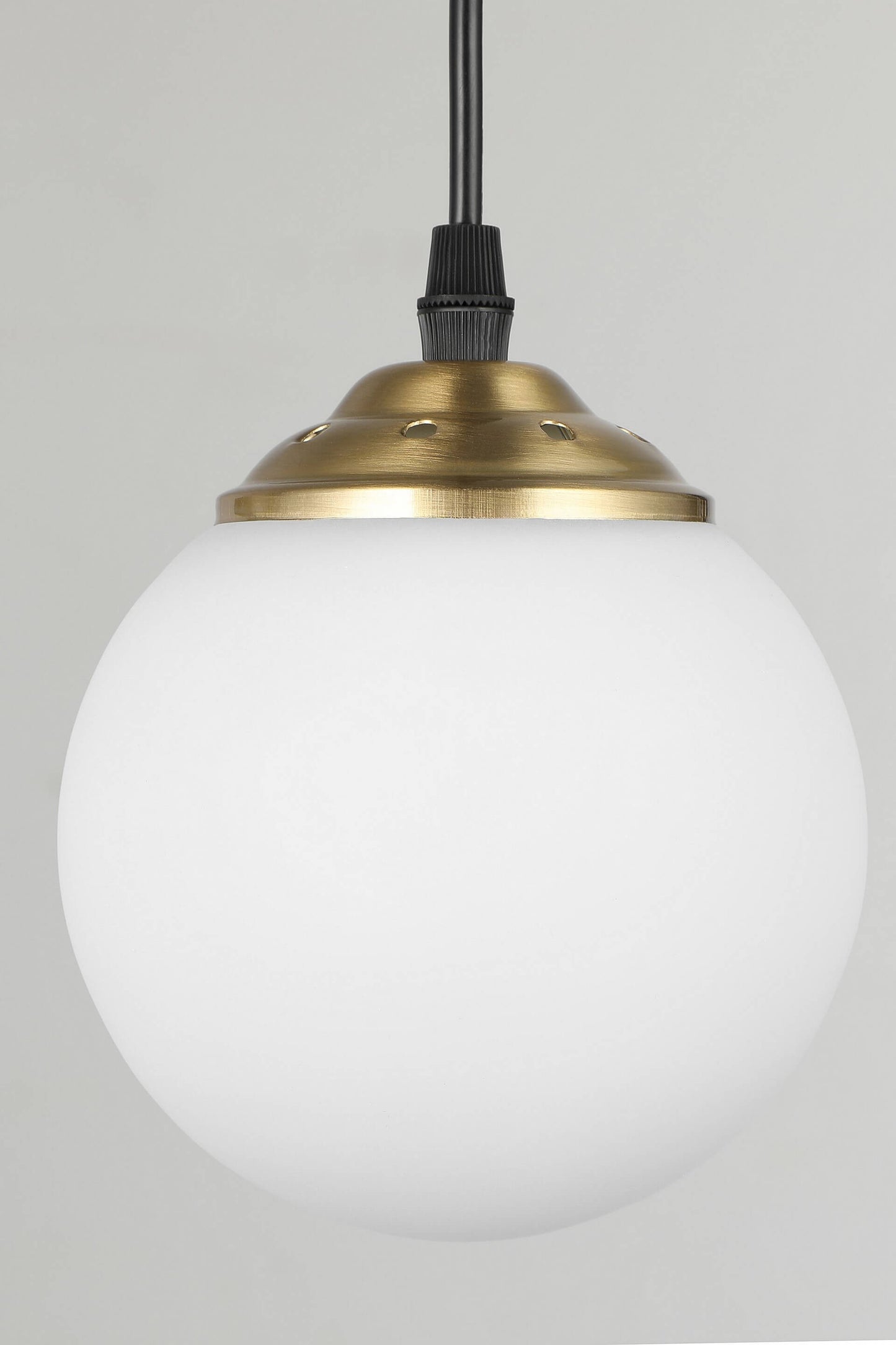 MODERNE DREIFACH-PENDELLEUCHTE GEBÜRSTETES GOLD FINO W3