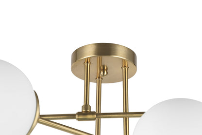MODERNE HÄNGELEUCHTE IN GEBÜRSTETEM GOLD FINO W6