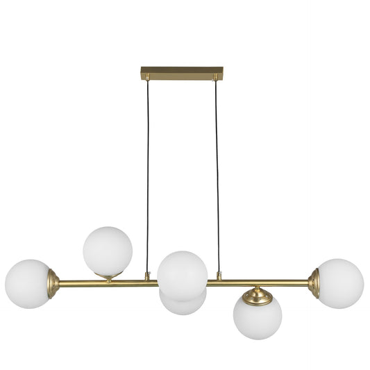 MODERN PENDANT LAMP BRUSHED GOLD FINO W6