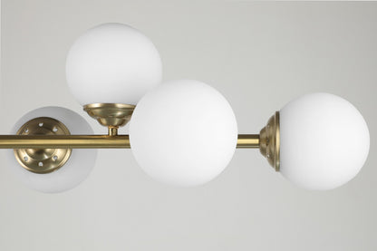 MODERNE HÄNGELEUCHTE IN GEBÜRSTETEM GOLD FINO W8 
