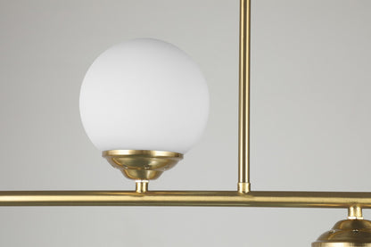 MODERNE PENDELLEUCHTE GOLD GEBÜRSTET FINO W4