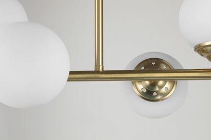 MODERNE HÄNGELEUCHTE IN GEBÜRSTETEM GOLD FINO W8 