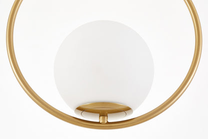 MODERNE PENDELLEUCHTE GOLD GEBÜRSTET VERO 1A