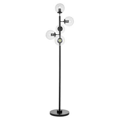 FLOOR STANDING LAMP BLACK CEREDO W5 - LuminaLux