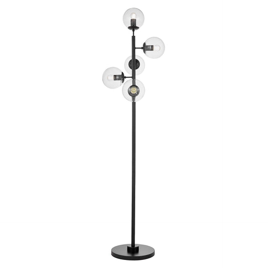 FLOOR STANDING LAMP BLACK CEREDO W5 - LuminaLux