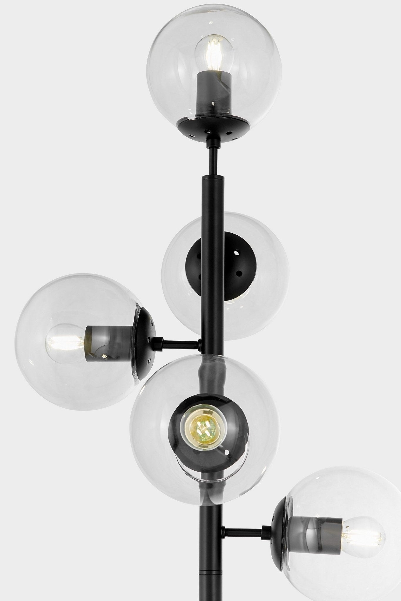 FLOOR STANDING LAMP BLACK CEREDO W5 - LuminaLux