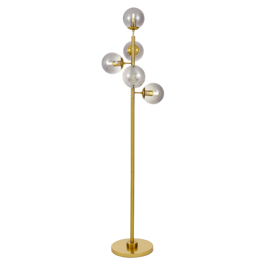 FLOOR STANDING LAMP BRASS CEREDO W5 - LuminaLux