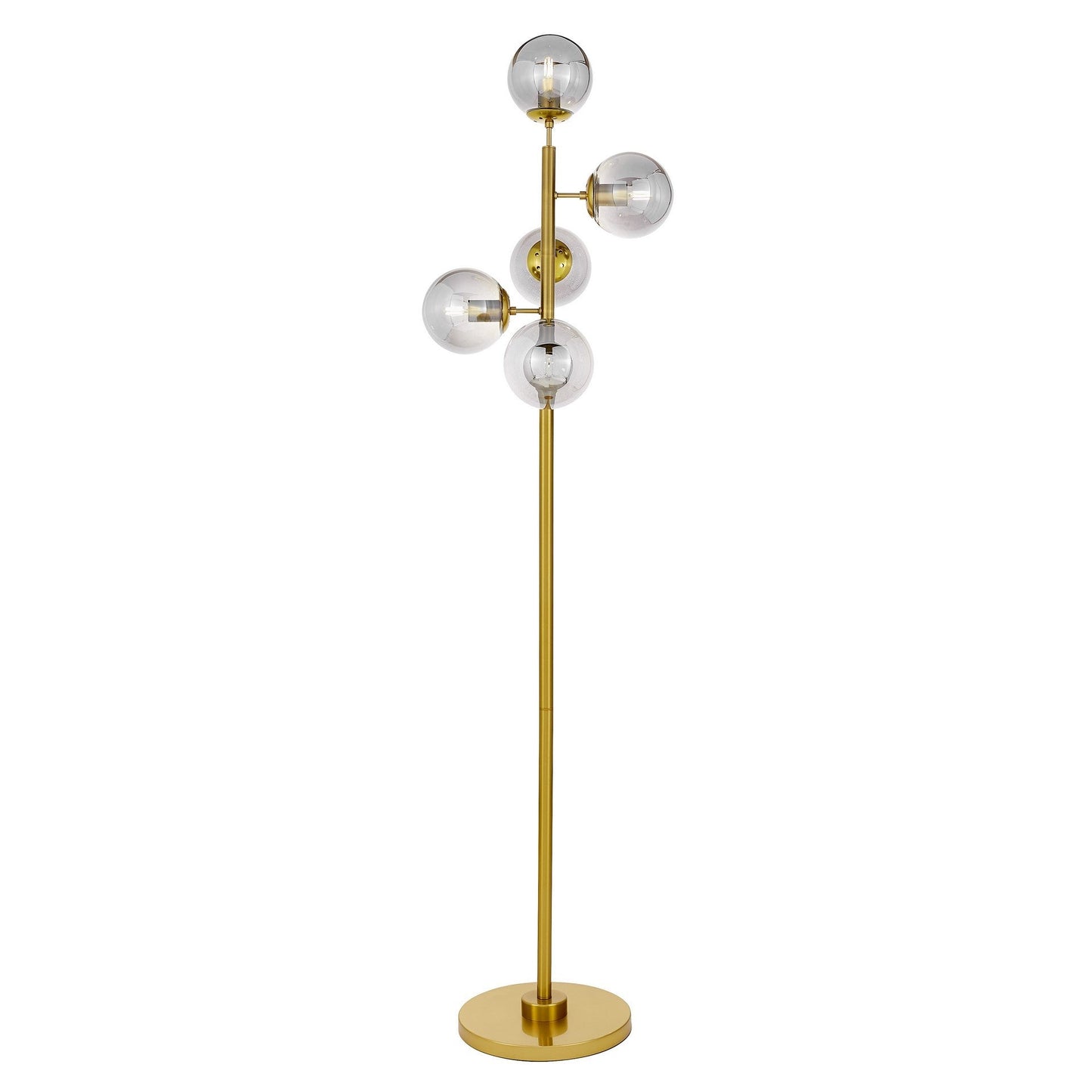 FLOOR STANDING LAMP BRASS CEREDO W5 - LuminaLux