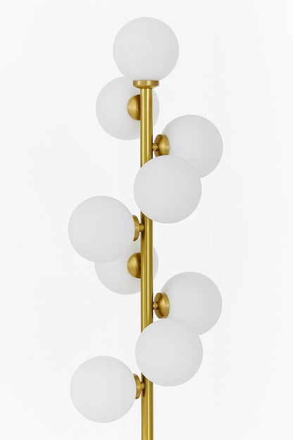FLOOR STANDING LAMP BRASS PETRICA W9 - LuminaLux