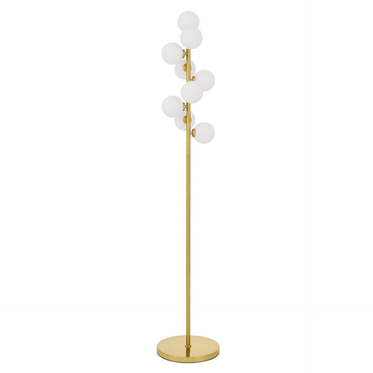 FLOOR STANDING LAMP BRASS PETRICA W9 - LuminaLux